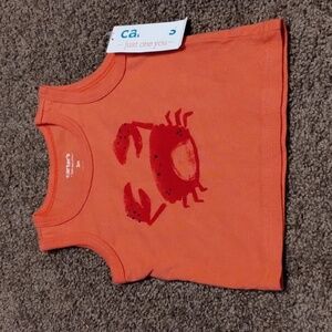 Carter's just one you shirt tank top size 3M crab